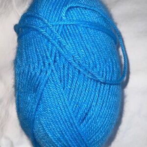 Vibrant Blue Yarn Skein